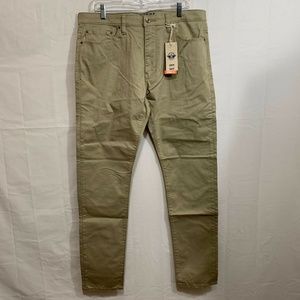 Dockers Supreme Flex Slim Fit Jean Cut Pants in Khaki Size 36" X 34"